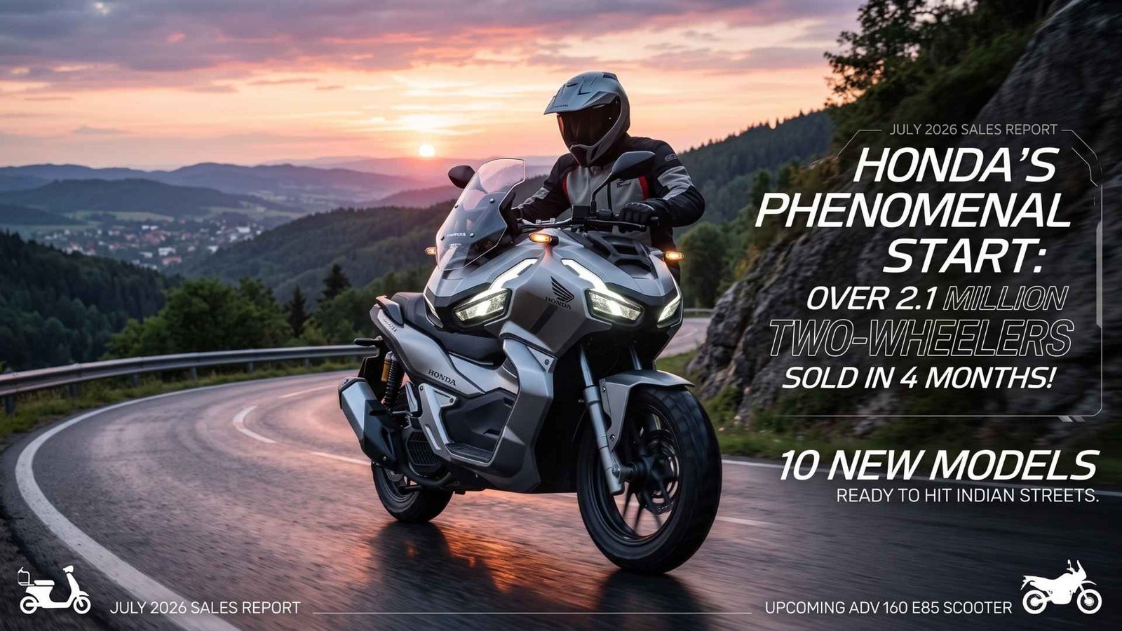 Over 21 Lakh Two-Wheelers Sold in 4 Months, 10 New Models Lined Up