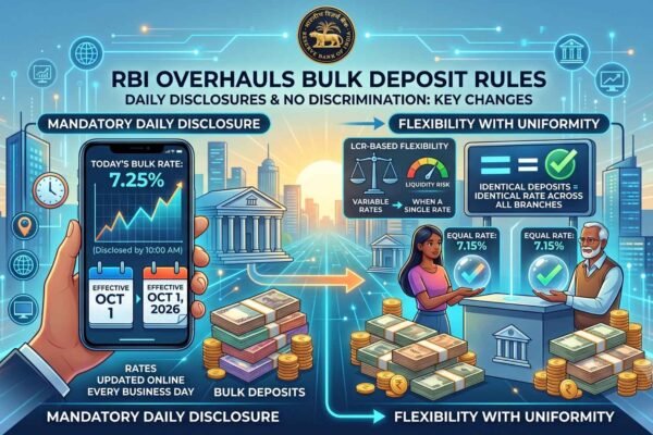RBI Introduces New Rules for Bulk Deposits: What You Need to Know?